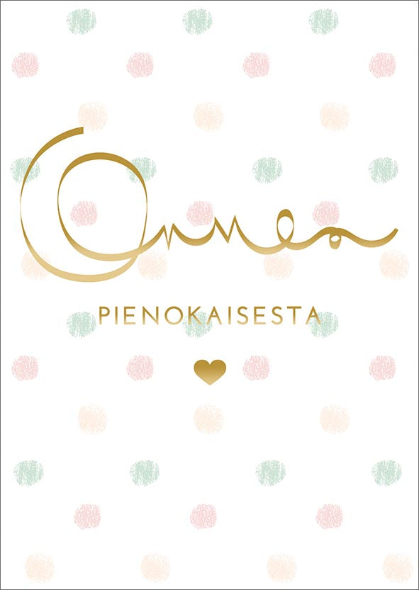 Putinki Letters 2-osainen vauvakortti - Onnea pienokaisesta