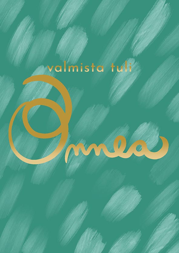 Putinki Letters postikortti - Valmista tuli, onnea