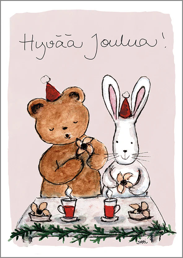 Putinki Sari's Artwork joulukortti - Glögihetki