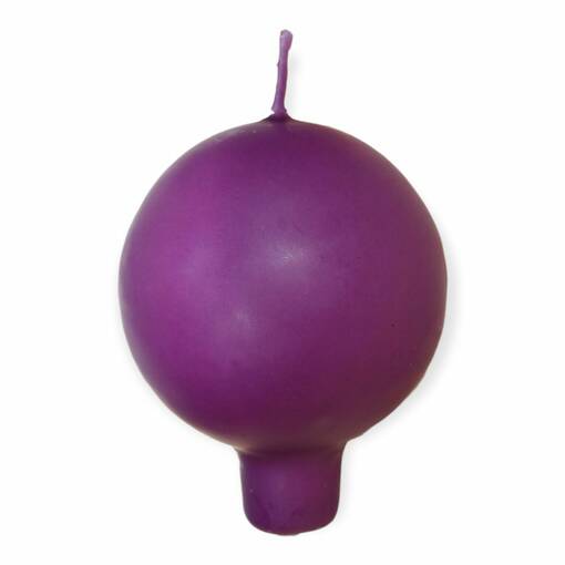 Puttipaja pallokynttilä jalalla luumu