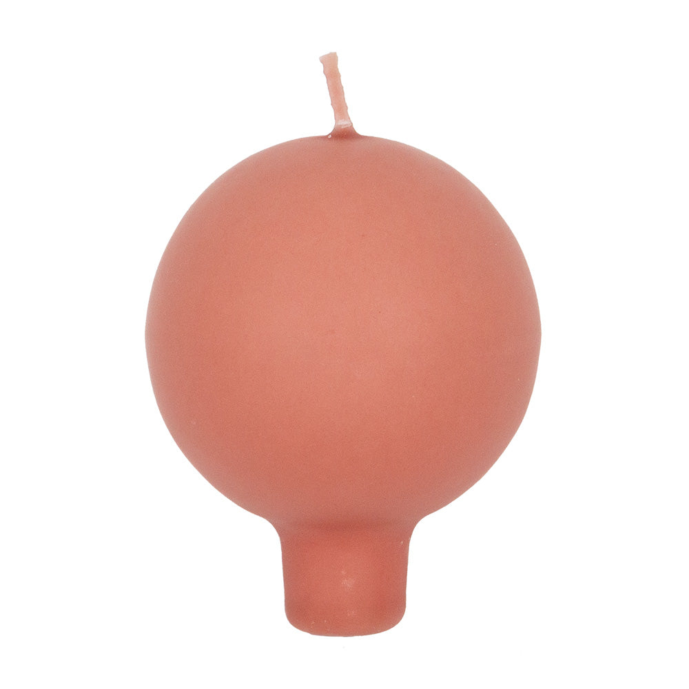 Puttipaja pallokynttilä jalalla tiilen punainen