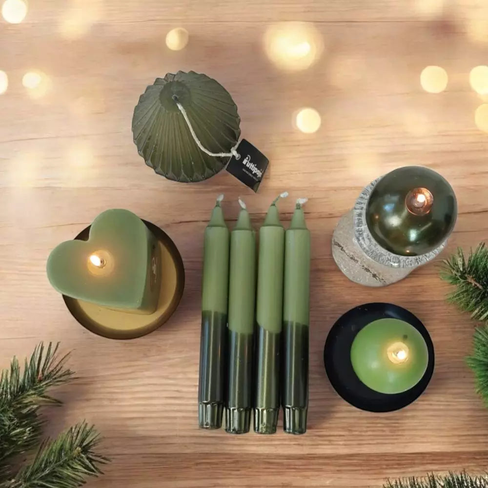 Puttipaja juhlakruunu kruunukynttilä sammal 20 cm