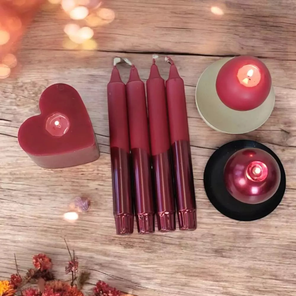 Puttipaja juhlakruunu kruunukynttilä viini 20 cm