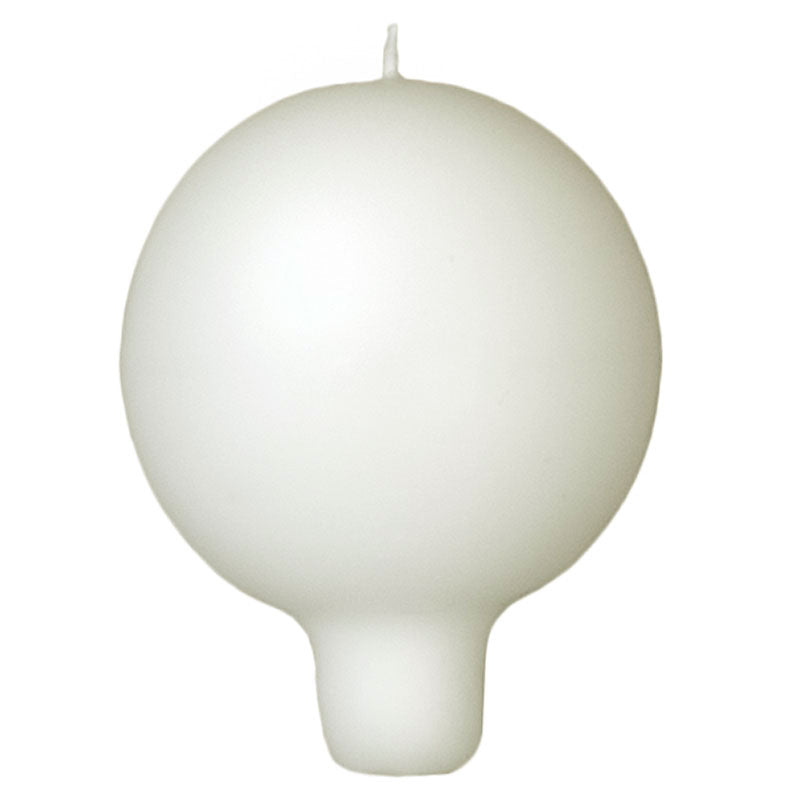 Puttipaja pallokynttilä jalalla kerma 6cm