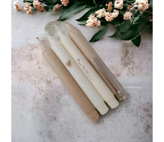 Puttipaja mietelausekruunukynttilät 4 kpl/pkt - Oispa kuohuvaa