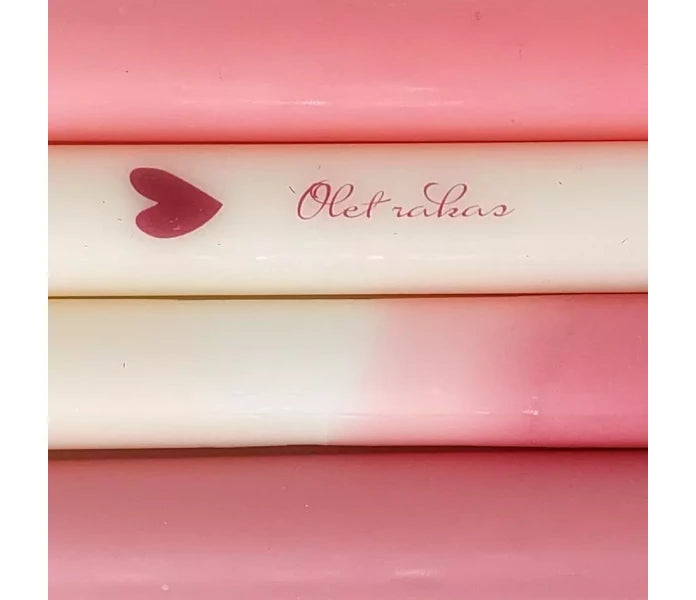 Puttipaja mietelausekruunukynttilät 4 kpl/pkt - Olet rakas