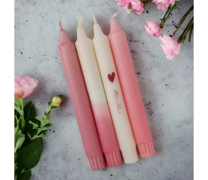 Puttipaja mietelausekruunukynttilät 4 kpl/pkt - Olet rakas