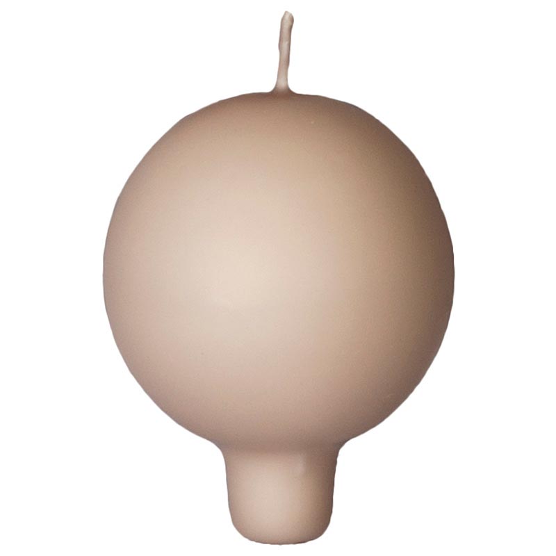 Puttipaja pallokynttilä jalalla puuteri 6cm