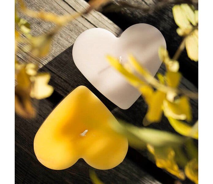 Puttipaja sydänkynttilä puuteri 8cm/40h