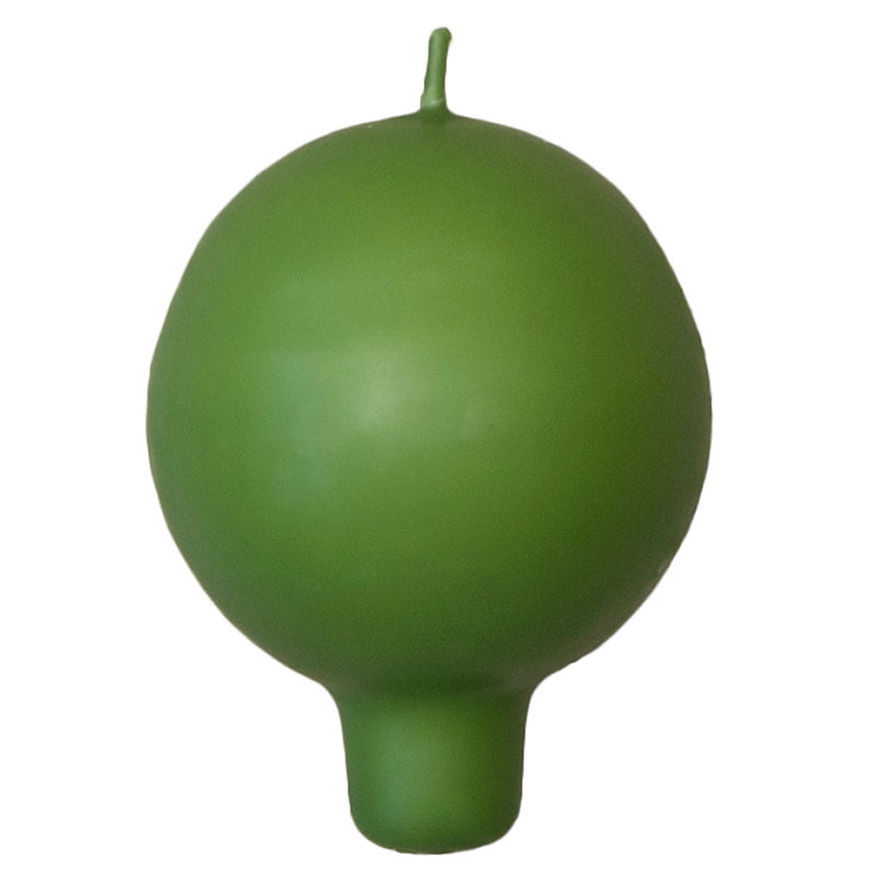 Puttipaja pallokynttilä jalalla sammalenvihreä 6cm