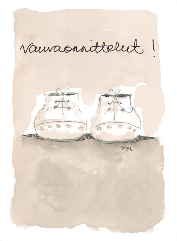 Putinki Sari's Artwork vauvakortti 2-osainen - Vauvaonnittelut