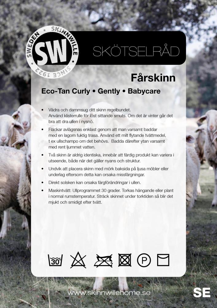 Skinnwille Curly lampaantalja sahara