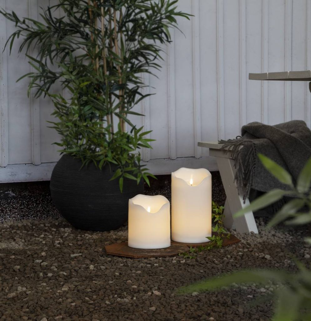 Star Trading Flamme Grand LED kynttilä valkoinen 20 cm