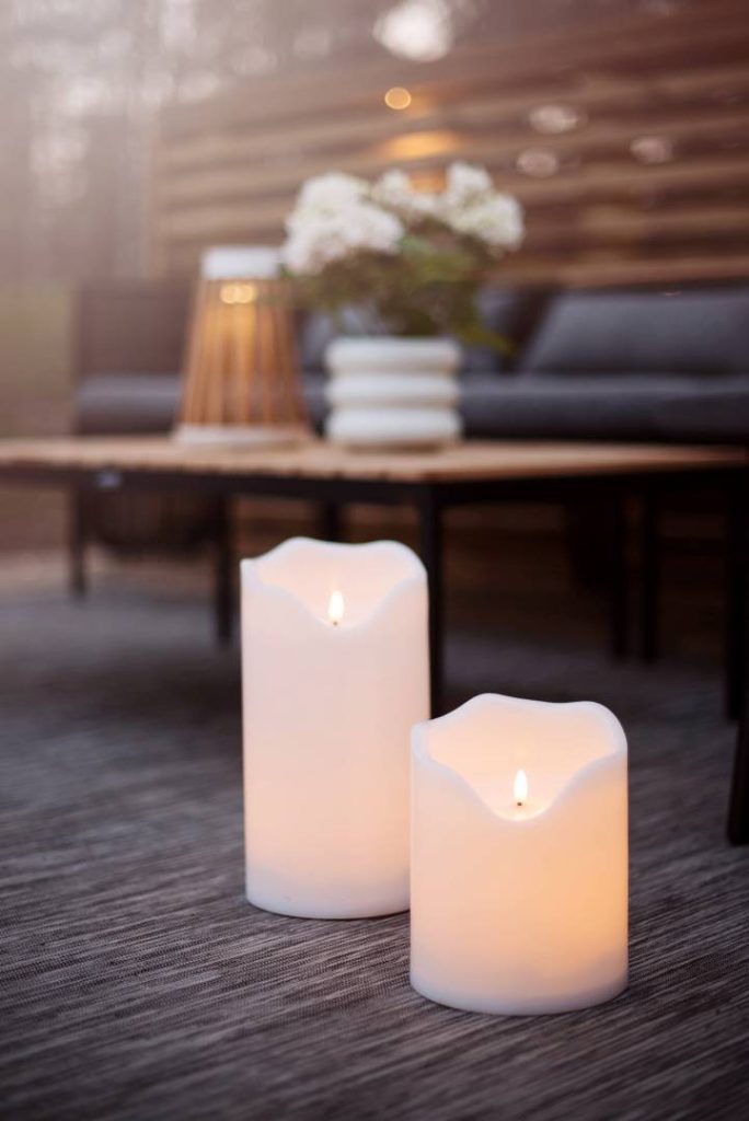 Star Trading Flamme Grand LED kynttilä valkoinen 30 cm