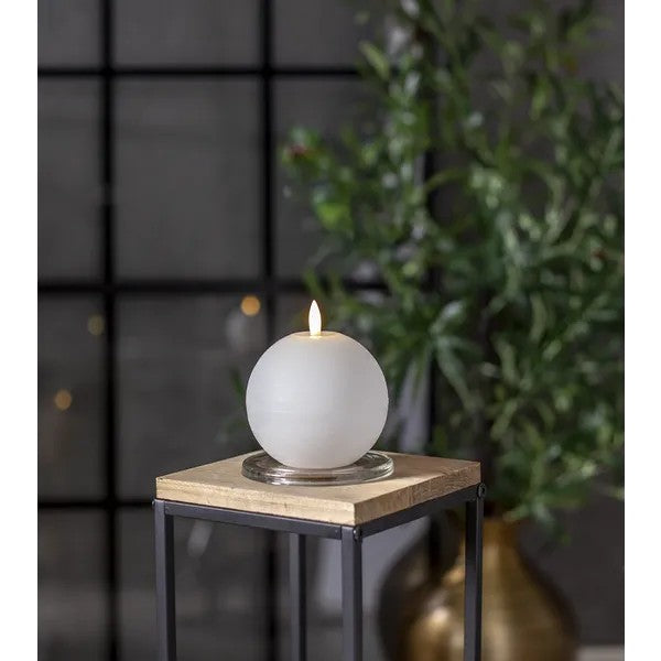 Star Trading Flamme Rustic LED-kynttilä 10 cm valkoinen