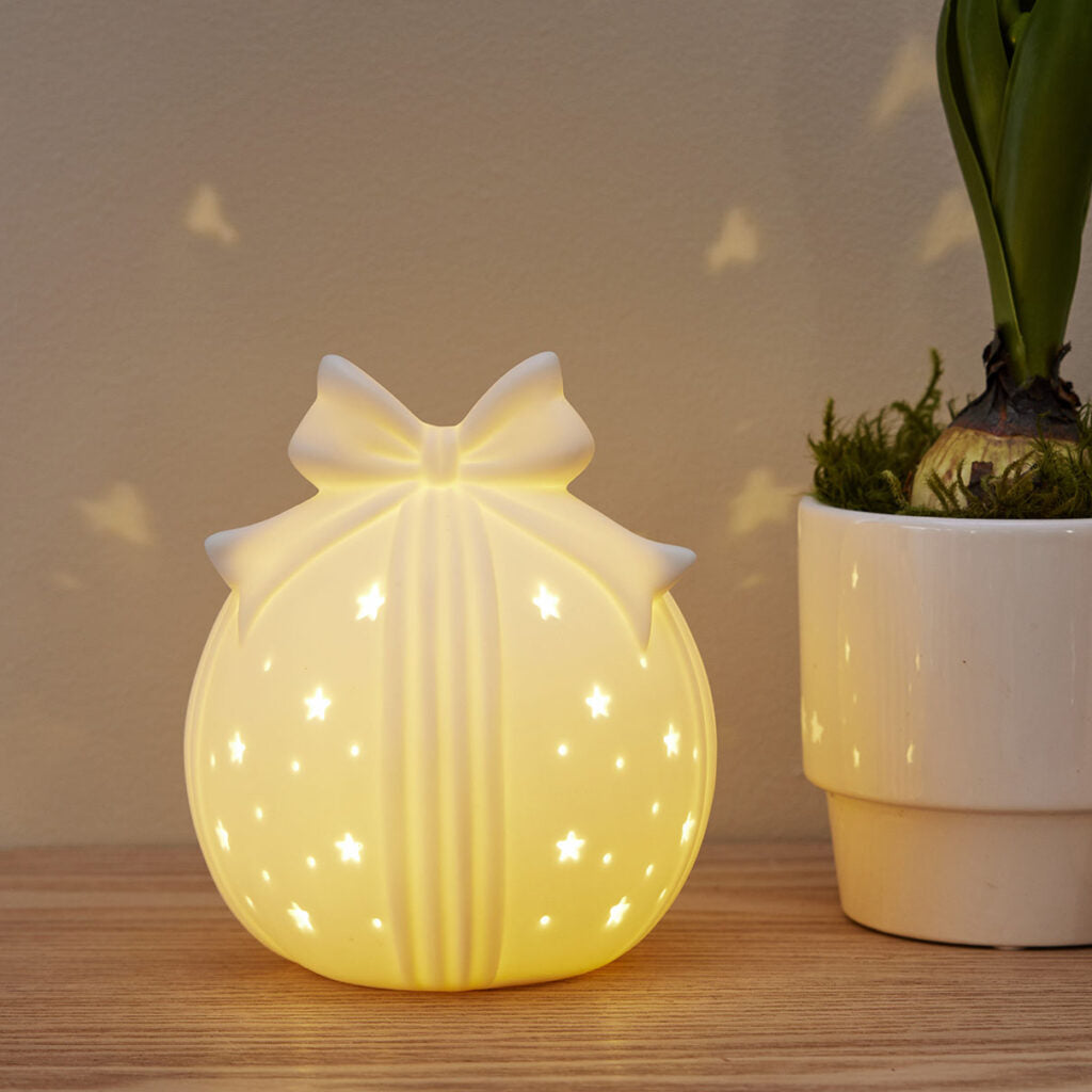 Star Trading Rozy pöytäkoriste valkoinen 14 cm