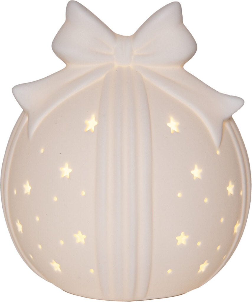 Star Trading Rozy pöytäkoriste valkoinen 14 cm