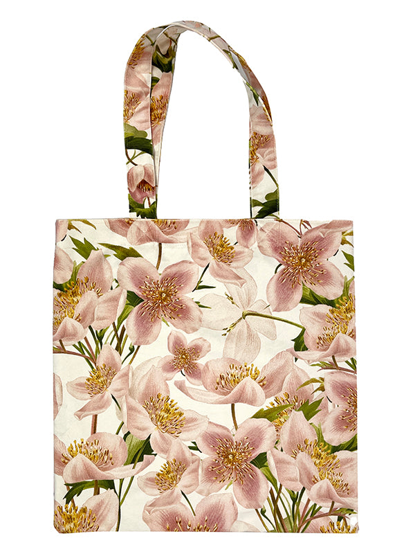 Vanilla Fly tote bag samettikassi vaaleanpunaiset kukat 45 x 45 cm