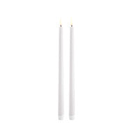 Uyuni LED-kruunukynttilä 32 cm 2 kpl - Nordic White