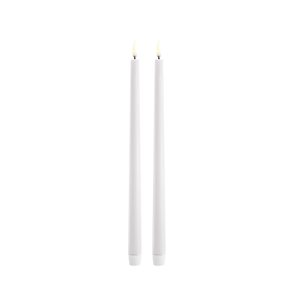 Uyuni LED-kruunukynttilä 32 cm 2 kpl - Nordic White