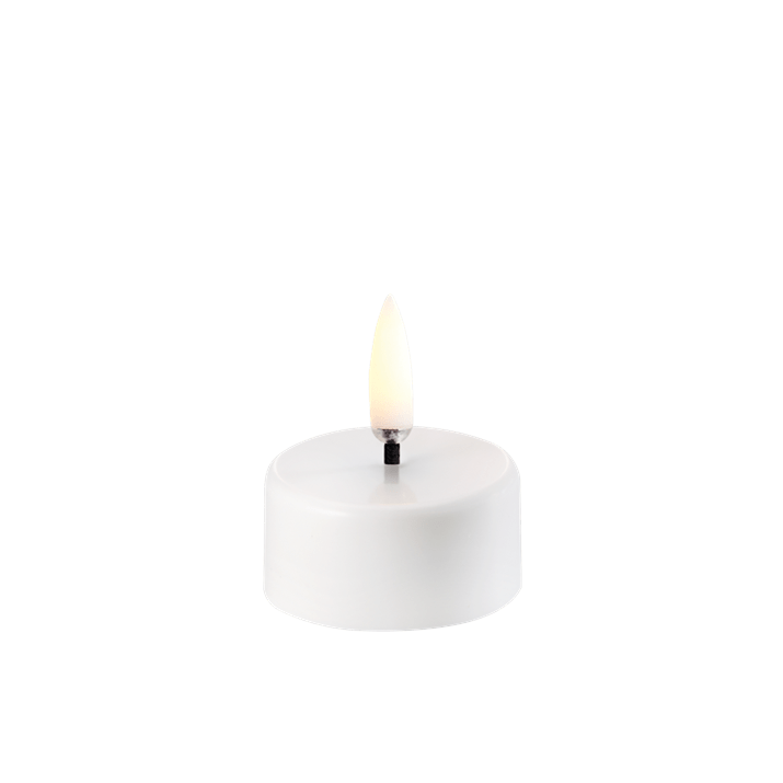 Uyuni premium LED-tuikkukynttilä smooth 4 cm - Nordic White