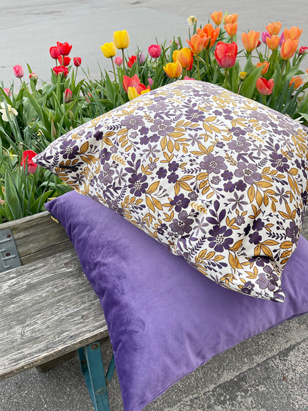 Vanilla Fly tyynynpäällinen samettia violetti 50 x 50 cm