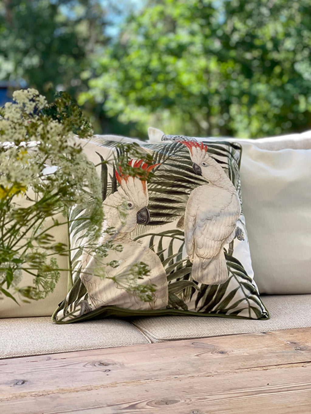 Vanilla Fly Jungle tyynynpäällinen samettia 50 x 50 cm