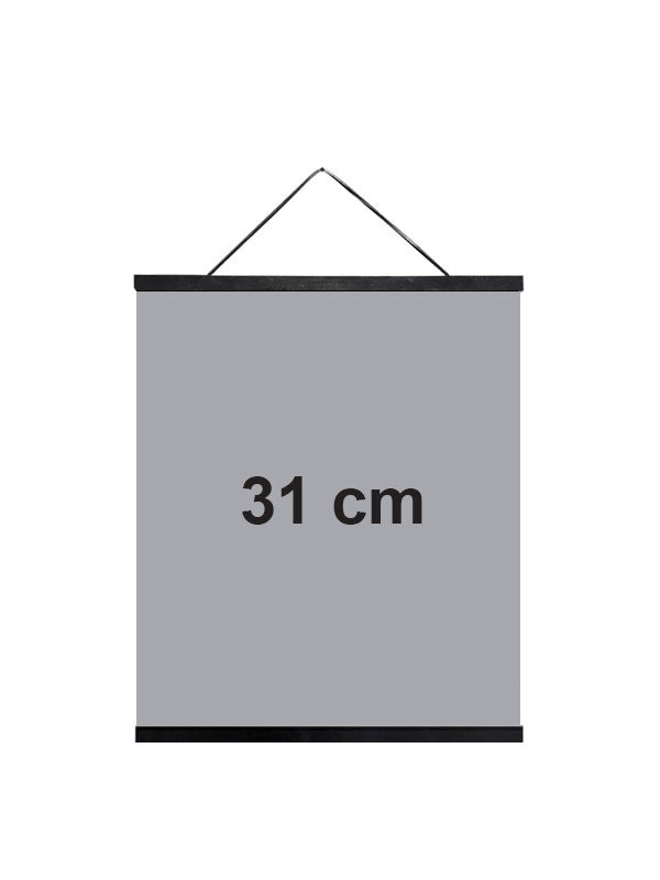 Vanilla Fly kehyslista magneeteilla musta 31 cm