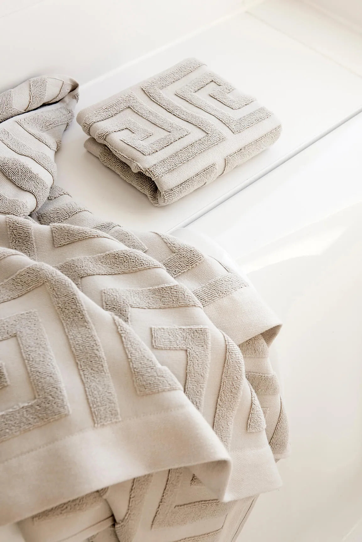 Zelected by House Santorini pyyhe beige 70 x 140 cm