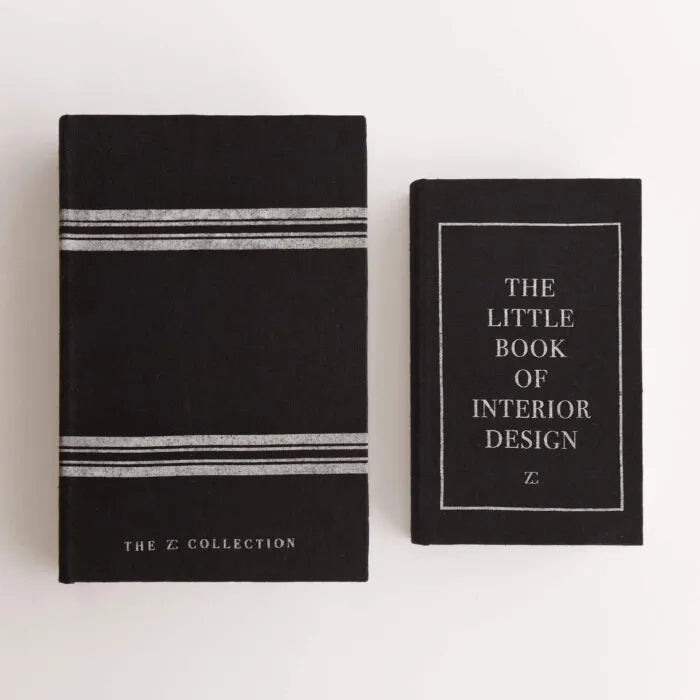 Zelected by House Coffee Table Book säilytyslaatikko iso - Black Linen